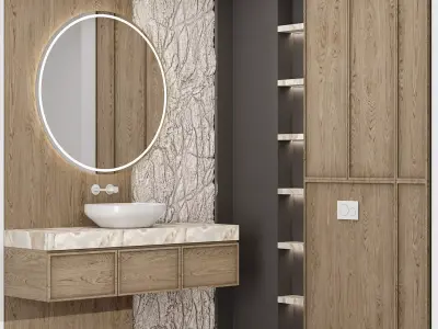 Bathroom Furniture B5 Free 3D model