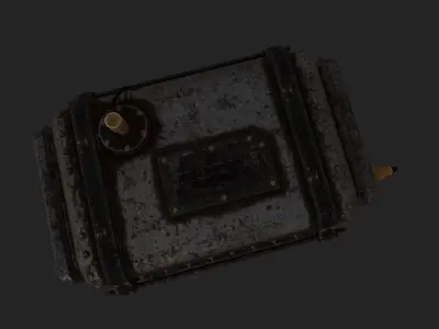 OilRig Machine Low-poly 3D model