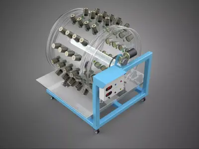 IOT CONTROL WHEEL ROTARY HYDROPONIC GARDEN PLANT FARMING SYSTEM 3D model