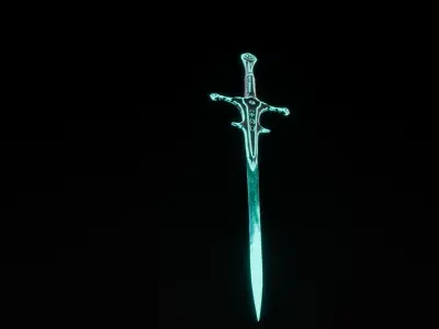 Fantasy Weapon Free low-poly 3D model