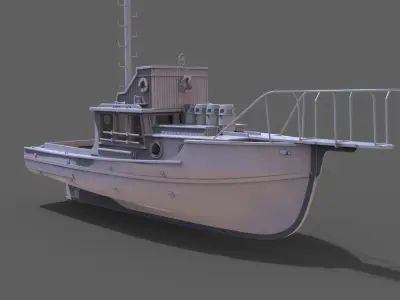Orca Model fishing boat 3D print model