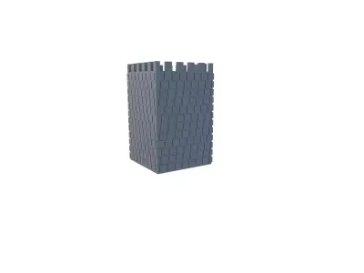 Medieval Castle Pen and Note Holder Free 3D print model