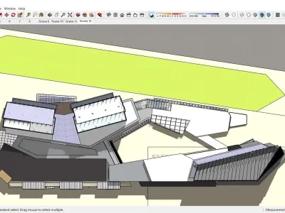 Sketchup Commercial Complex 115 3D model