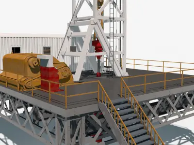 Oil Derrick 3D model purchase