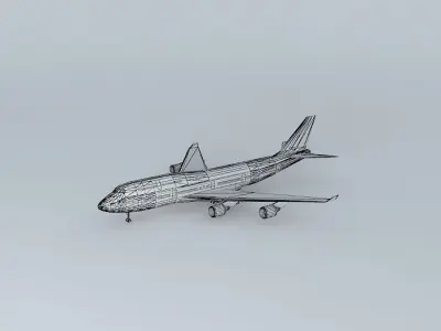Aircraft in Guarulhos 3D model