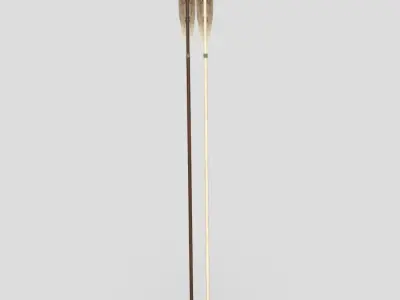 Wooden Arrow 2 Low-poly 3D model