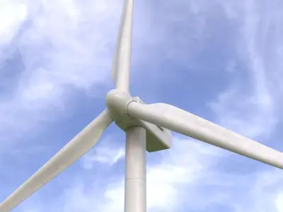 Wind Turbine PBR 3D model