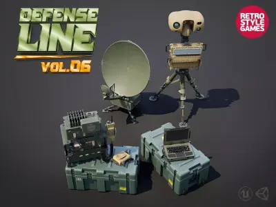 Defense Line Vol6 - Wireless Warfare Low-poly 3D model