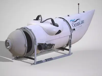OceanGate Titan Submarine Model 3D model