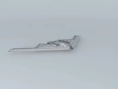 Template - Northrop Grumman B2Converted Cargo Freighter Free 3D model