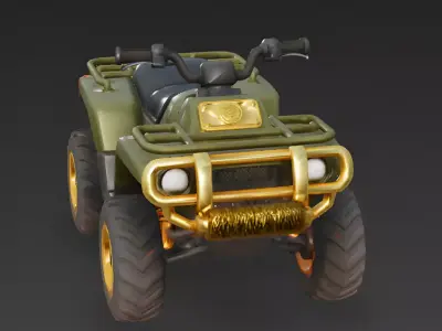 Vanguard-Sprint Rapid Response ATV 3D Model Low-poly 3D model