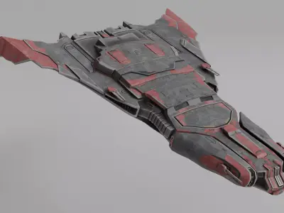scifi spacescraft 3D model