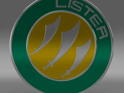 lister logo 3D model by Sergey