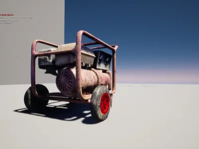 Electric Generator  Low-poly 3D model