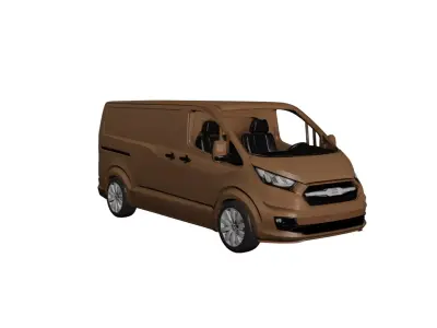 Generic Delivery Van Modern Urban Logistics Vehicle 01 3D model