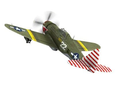Republic P-47D Thunderbolt - 22  3D model
