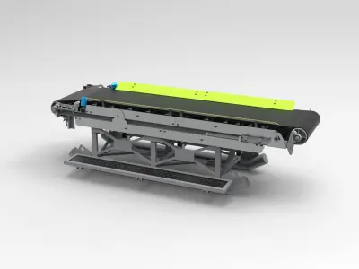 Conveyor Belt Table Low-poly 3D model