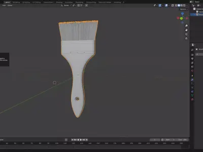 Paint Brush 3D model buy