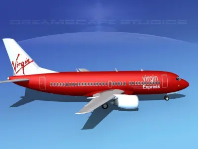Boeing 737-300 Virgin Express 3D model