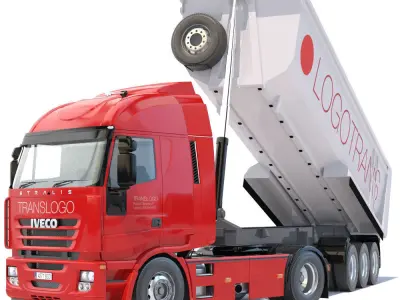 IVECO Stralis Dump Truck 3D model