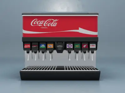 Soda Drink Machine 3D model