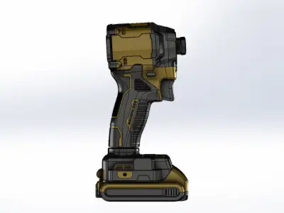 Parafusadeira Bateria DeWalt Screwdriver Battery 3D model