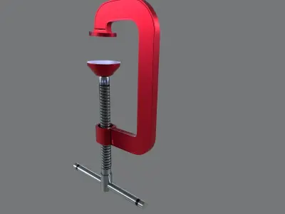 Clamp tool Low-poly 3D model