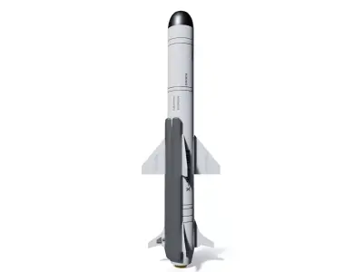 Anti-Ship Missile X-35U Low-poly 3D model