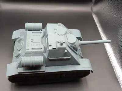 SU-85 Toon Tank  3D print model STL 3D print model