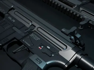 Game Ready AR15-M4 Rifle VR - AR 3D Weapon with PBR Texture Low-poly 3D model