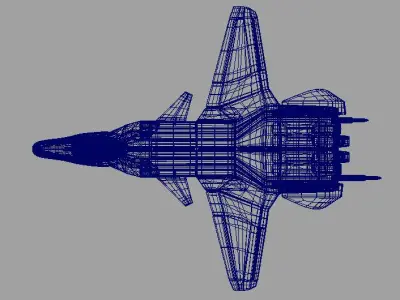 JetFighter 2 fighter jet 3D model