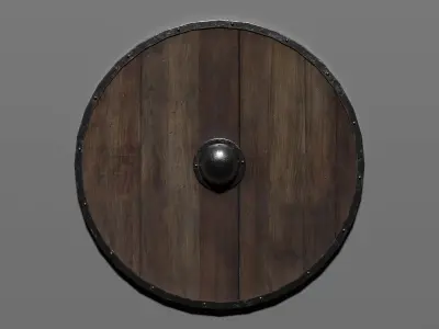 Viking Shield 3D model 5
