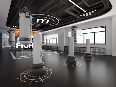 Boxing Gym Low-poly 3D model purchase
