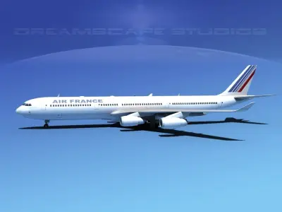 Airbus A340-600 Air France 3D model purchase