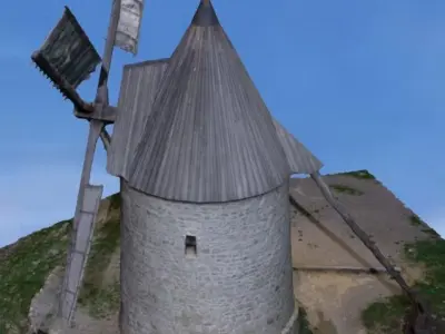 Windmill in France  still working 3D model