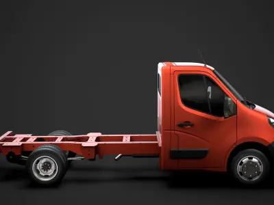 Vauxhall Movano SingleCab DW E20 Chassis 2020 3D model