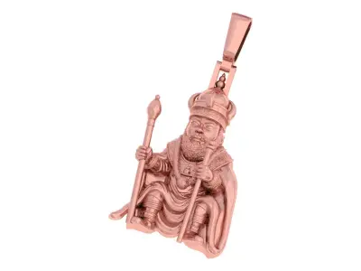 The King Pendent 3D print model