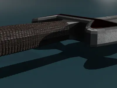 game ready low poly sword Free 3D model buy