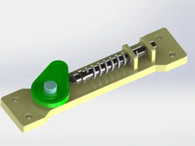 Cam and Spring  3D model