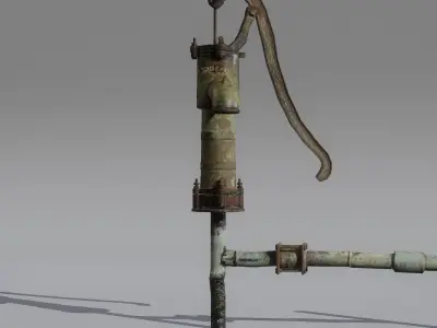 HandPump  Low-poly 3D model