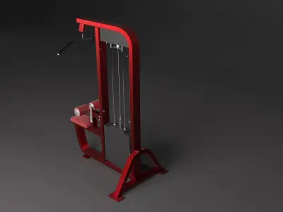 HAMMER STRENGTH SELECT LAT PULLDOWN HS-PD 3D model 3D model