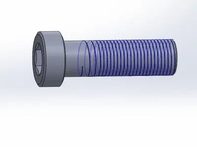 l and key type of bolt 3D model