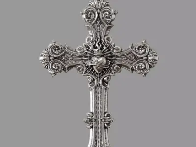 cross pendant 3D print model