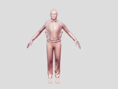 The Secret Agent Realistic character 3D model