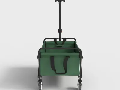 FOLDING OUTDOOR CART Low-poly 3D model