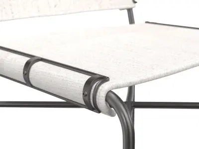 Oxton Industrial Loft Counter Stool 3D model