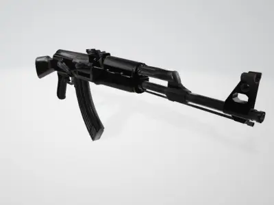 AK47-Machine Gun 3D model