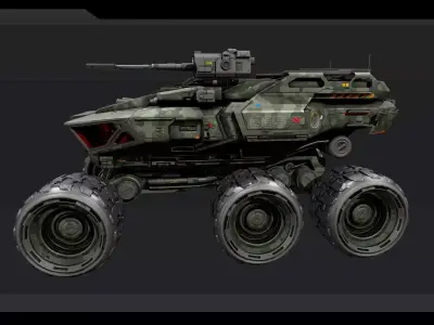 MPV 35 - Multi Purpose Vehicle Low-poly 3D model