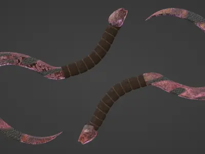 Cronus Sickle - Pink 3D model