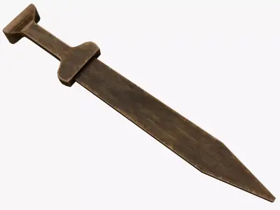 Medieval weapons Low-poly 3D model shop